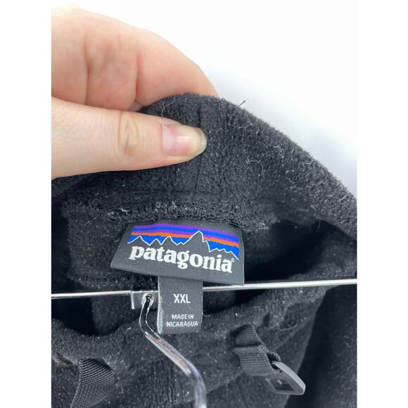 Patagonia Pants Mens XXL Synchilla Snap-T Lightweight Sherpa Fleece Black - Picture 3 of 5